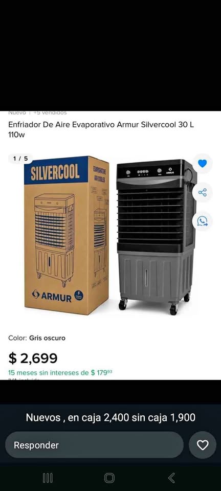 AIRE Portátil Silvercool